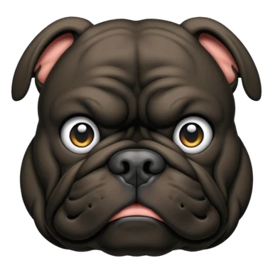 black bulldog Y3 sticker