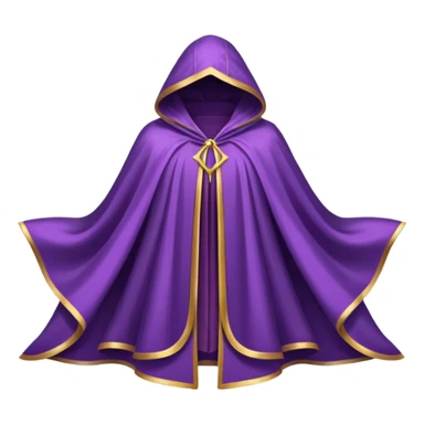 a fantasy magic purple cloak sticker