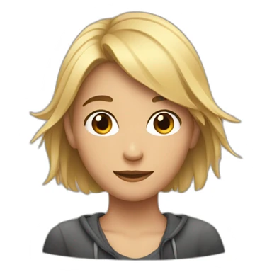 Une fille sur un homme sticker