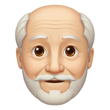 elderlyman with white gotee sticker