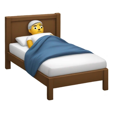 Someone mads layin in a bed sticker