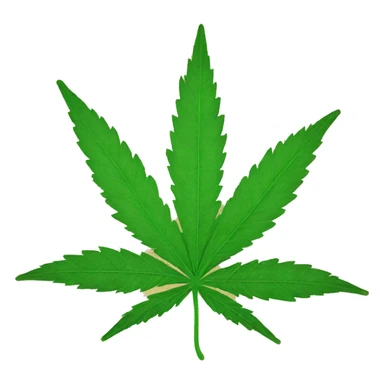 Hemp leaf sticker