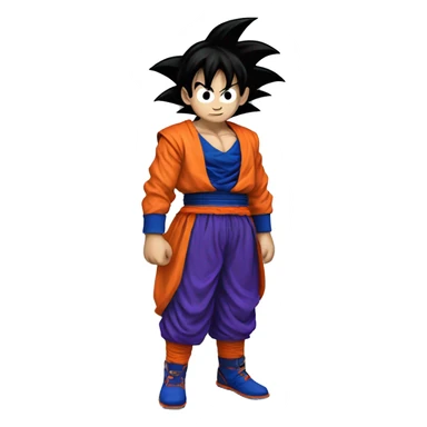 Goku with joker uniform sticker
