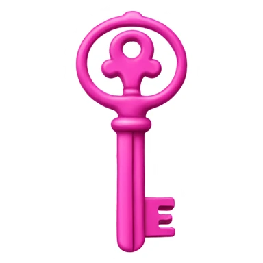 Pink key  sticker
