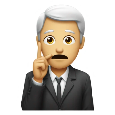 Someone shushing someone behind their back sticker