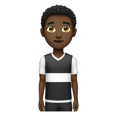 athletic black boy sticker