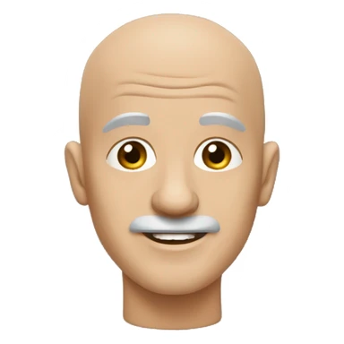 Bald man Pottery  sticker