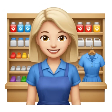 I Brought  one dress with shop worker sticker