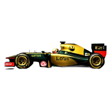 2012 Lotus E20 Renault Formula 1 car sticker