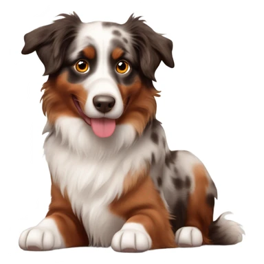 Red Merle mini Australian Shepherd  sticker