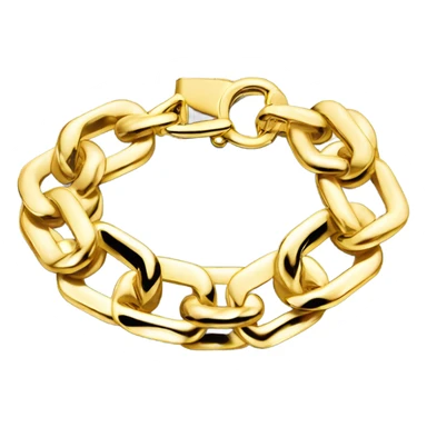 Gold Cuban link bracelet sticker