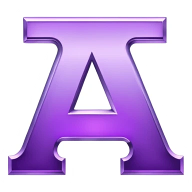 purple alphabet sticker