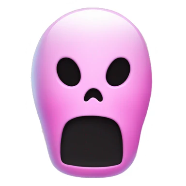 Ghost face with pink phone sticker