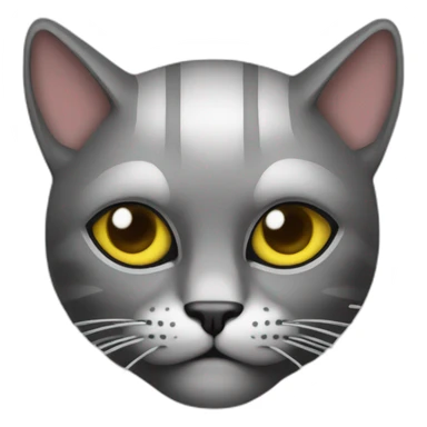 metal music fan cat sticker