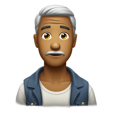 Crie uma emoji com cara de triste sticker