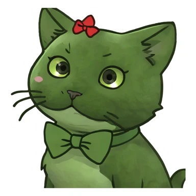 Quiero un gatito con un moño  sticker