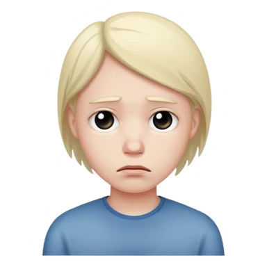 Searching with a sad face sticker