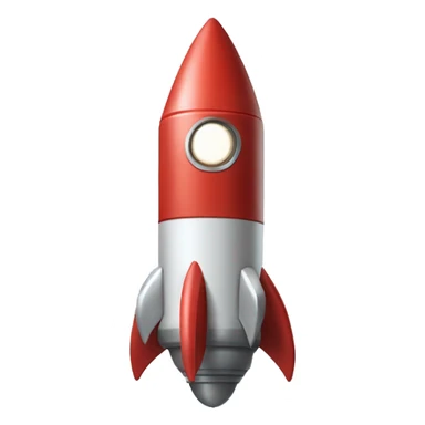 anthropomorphic rocket with big biceps sticker