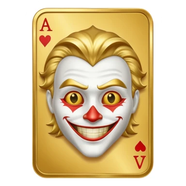 golden joker card emojis sticker