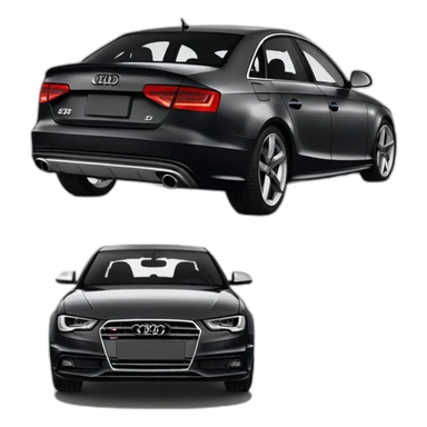 Audi s4 B8.5 black sticker