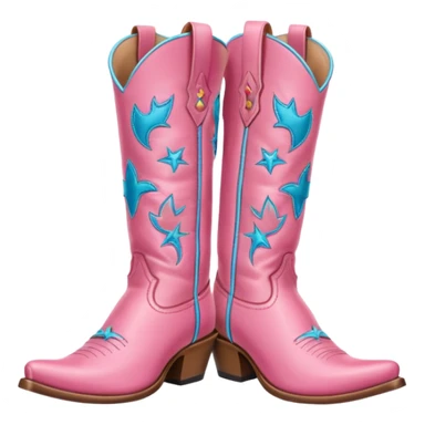 pink cowgirl boots sticker