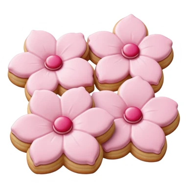 Cherry blossom shaped cookies  sticker
