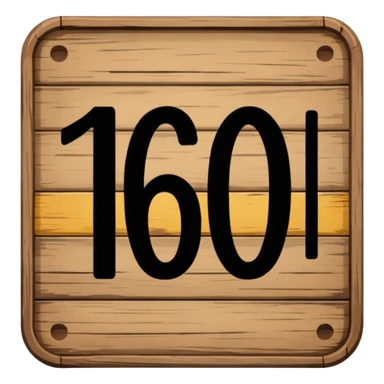 1600 Hundred sign sticker
