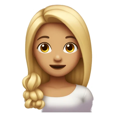 Girl blushing  sticker