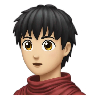 casca from berserk with long black air sticker