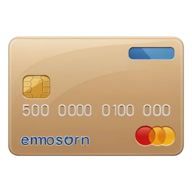 bank card beige sticker