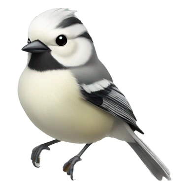 white tit bird sticker