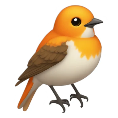 Orange Swift bird sticker