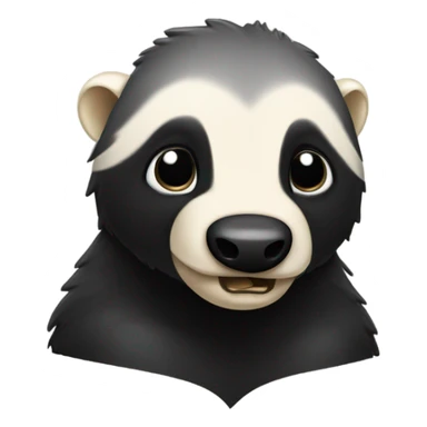 sad honey badger crying sticker