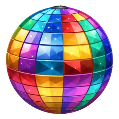 glitter ball party iPhone style sticker