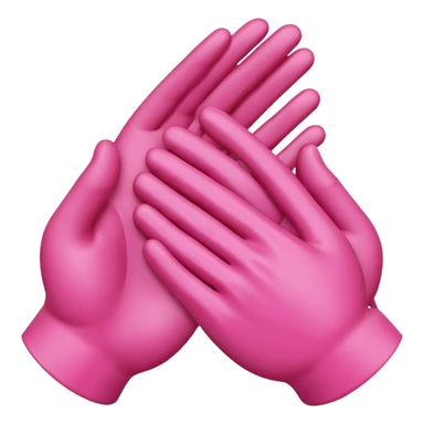 handshake pink hands sticker