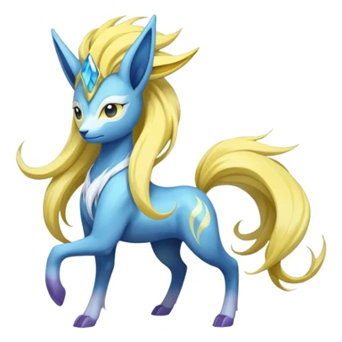 Manectric-Suicune-Meloetta-fusion-hybrid-creature  sticker
