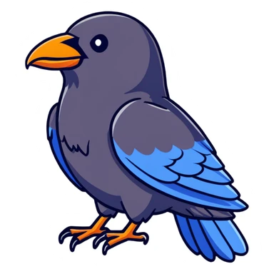crow sticker