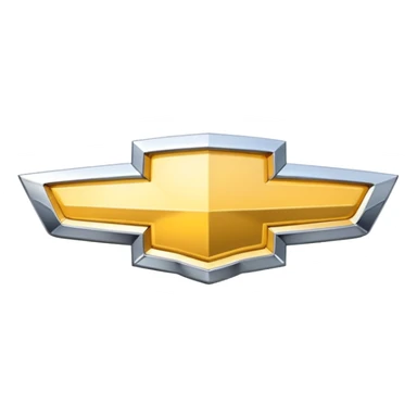White Chevrolet logo sticker