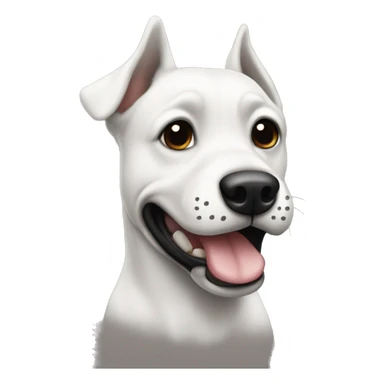 perro negro con otro perro blanco sticker