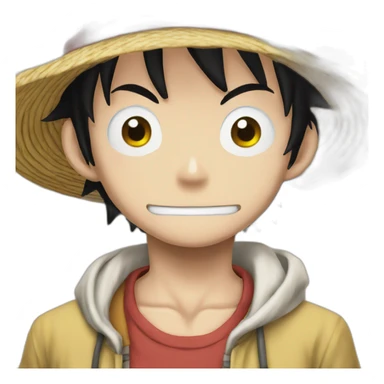 Luffy from the anime One Piece sticker