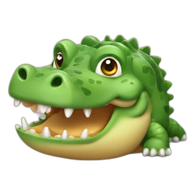 Cute little Chubby Crocodile  sticker