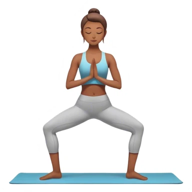 yoga pose sticker