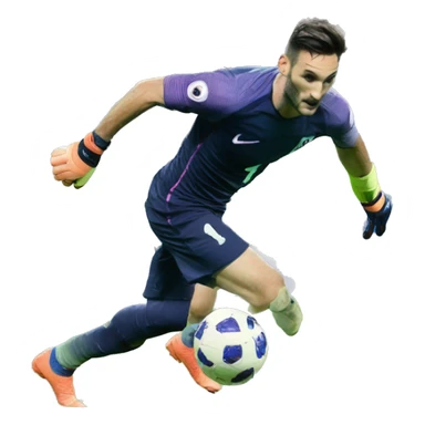 Hugo Lloris le gardien au foot sticker