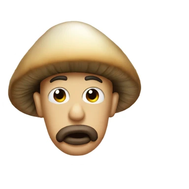 Mushroom mugshot sticker