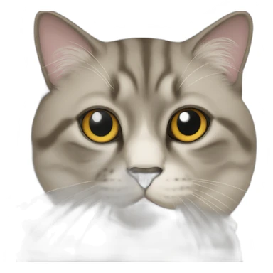bycolor-cat-with-black-nose sticker