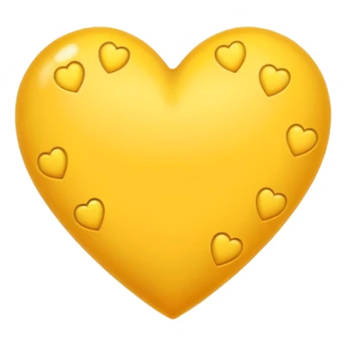 yellow heart with a dotted border sticker