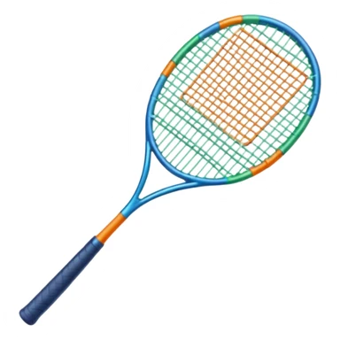 pajaro con cola en forma de raqueta color verde azul naranja sticker