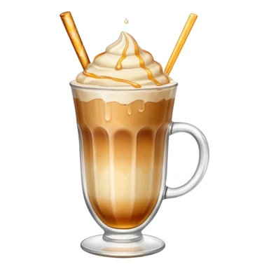 Ice latte with honey salt syrub sticker