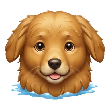 perrito bañado sticker