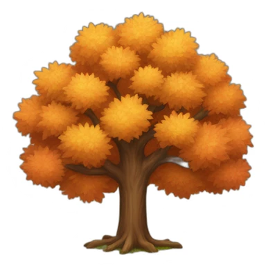 Autumn tree sticker